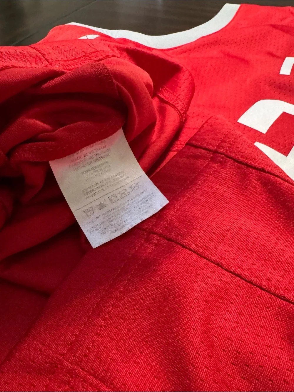 Nike Red Rockets #3 Basketball Jersey with Gray Accents